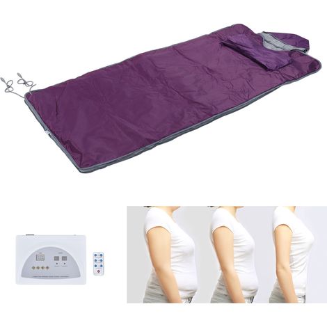 Couverture de sauna infrarouge lointain avec bonnet et manches, en argousier, déshumidifiante, apaisante et antiacide, pour usage domestique, sudation post-partum, et pour sauna amincissant en institu (1/5)