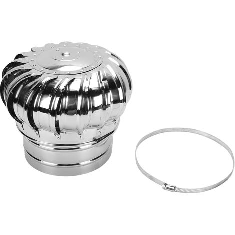 Capuchon d'aération de toit ventilateur de grenier en acier inoxydable ventilateur d'éoliennes sans puissance pour cheminées usine ferme (1/5)