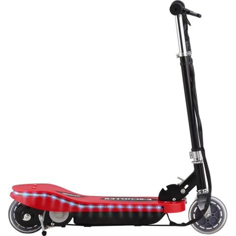 Patinete eléctrico con LED rojo 120 W vidaXL