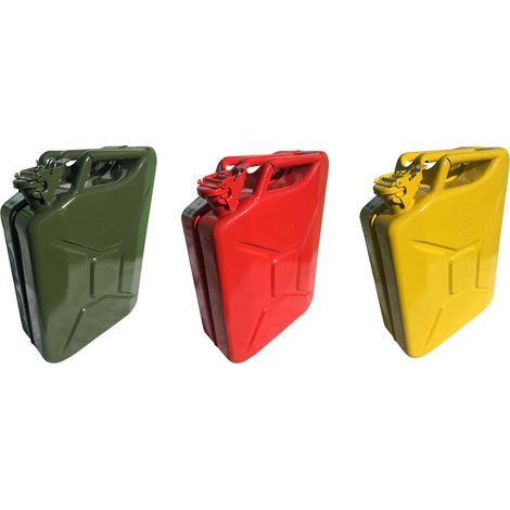 Jerrican métal hydrocarbure 20 litres Rouge