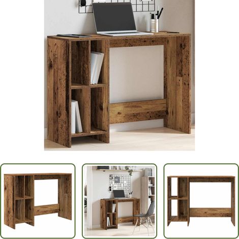 Altholz Optik -  Schreibtisch Altholz-Optik 102,5x35x75 cm Holzwerkstoff (1/5)