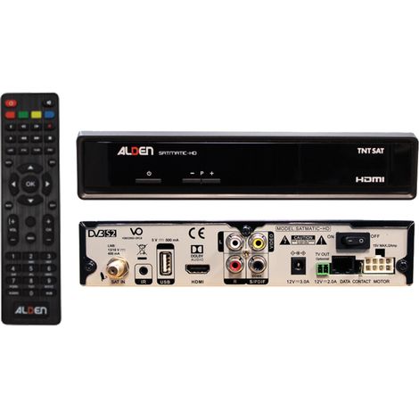 Récepteur TNT HD pour antenne automatique – Décodeur satellite TNTSAT – Installation rapide des chaînes – Port USB pour enregistrement – Miidex Lighting