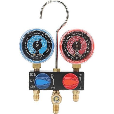 Manomètre de diagnostic de réfrigérant HS-M01 G1/4 - Manomètre de pression - Outil de réfrigération (1/5)