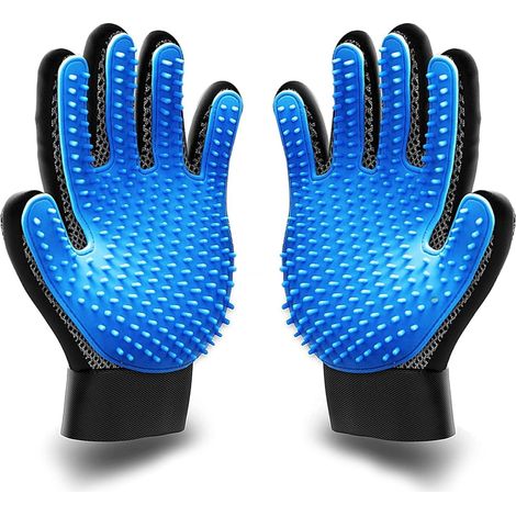 Gants de toilettage pour animaux Gants de brossage pour animaux Enlèvent facilement les poils d'animaux (1/5)