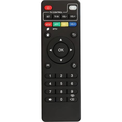 1 télécommande universelle, fonction apprentissage, compatible Android TV, H96 Pro Plus, pour box multimédia et téléviseurs (1/2)