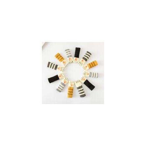 16 protectores para patas de silla, protectores elásticos para patas de silla, protectores de punto para patas de silla, protectores con forma de pata de gato para patas de muebles - Crezuo (1/4)
