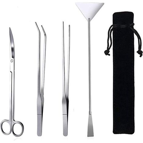 Aquarium-Reinigungsset – 5-teilig – mit Aufbewahrungstasche – Metall (1/5)