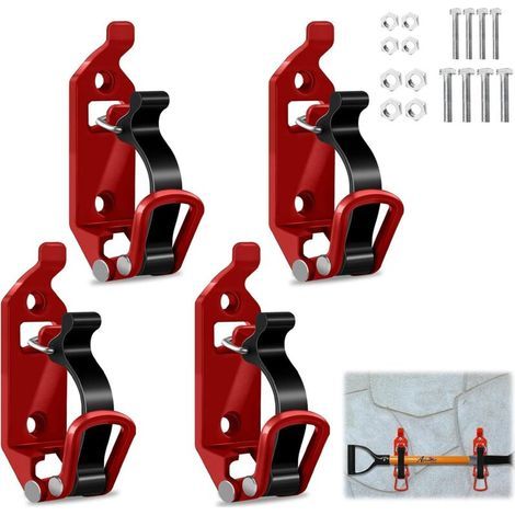 Ensemble de 4 supports de pelle de toit, supports de pelle pour barres de toit, supports de pelle pour galerie de toit pour voitures, camions et bateaux. (1/4)