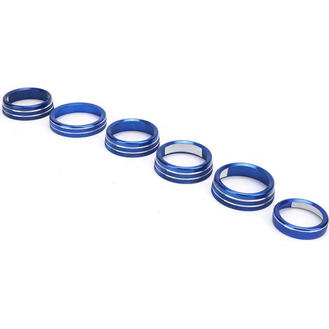 6 pièces caches boutons de phare audio AC bleu type court remplacement pour Ford F-150 4x4 remorque 2018-2020 (1/5)