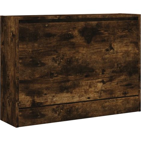 Scarpiera mobiletto portascarpe mobile per ingresso/corridoio/soggiorno 80 x 21 x 57 cm legno ingegnerizzato marrone 020021589