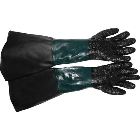 Paire de gants PVC 60 cm pour cabine de sablage (1/5)