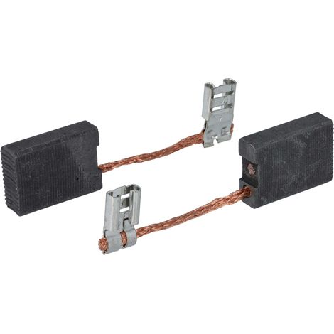 vhbw 2x Kohlebürste 6,3 x 16 x 22 mm kompatibel mit Bosch 1357 G, 1357, GWS 18-230, GBF 65 A, GNF 65 A, GWS 180 Winkelschleifer