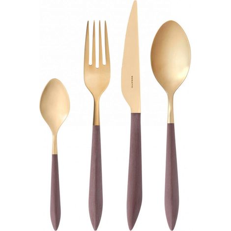 ARES GOLD, Posate Set 24 pz, Scatola Gallery, Casa Bugatti