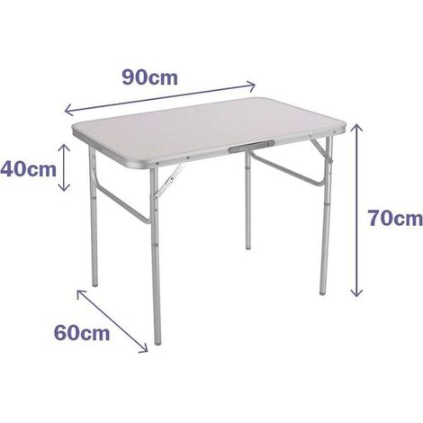 Table Piable Marbueno Blanc 90 x 70 x 60 cm