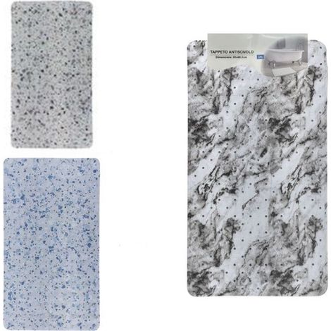 TRADE SHOP - Tappeto Antiscivolo Per Vasca Da Bagno Doccia 38 X 68.5 Cm Effetto Marmo Granito 10793 - (1/2)