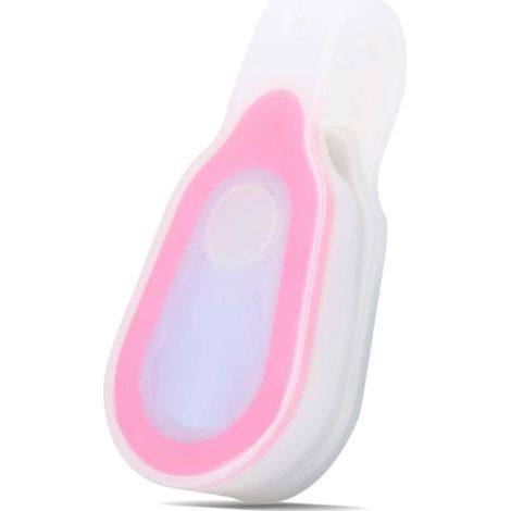 Lampe à pince en silicone Lampe de course nocturne Lavalier pour sports extérieurs Lampe d'avertissement multifonctionnelle - Rouge, 842cm, 1pc (1/5)