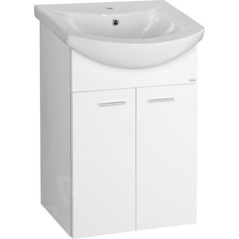 ZOJA Meuble sous-vasque 50,5x74x30cm, blanc (1/4)