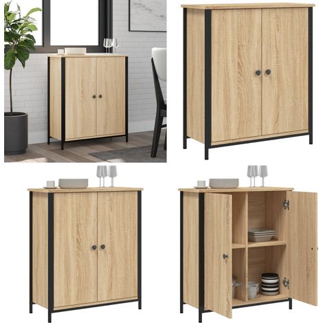 Sideboard Sonoma-Eiche 70x30x80 cm Holzwerkstoff - Schreibtisch - Wohnzimmermöbel - Sideboard - Regal - Eichefarben - Home & Living (1/5)