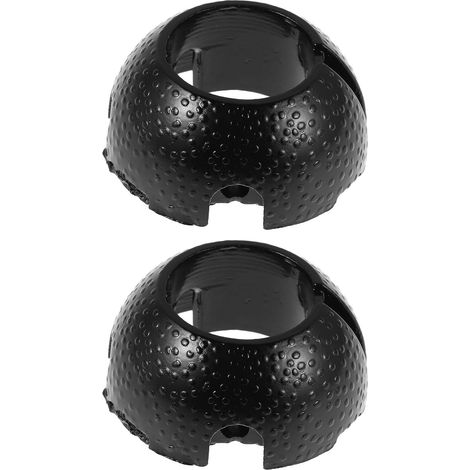 Supports de ventilateur plafond Healeved en métal noir (2 pièces) avec cache mat - Support fixation (1/5)