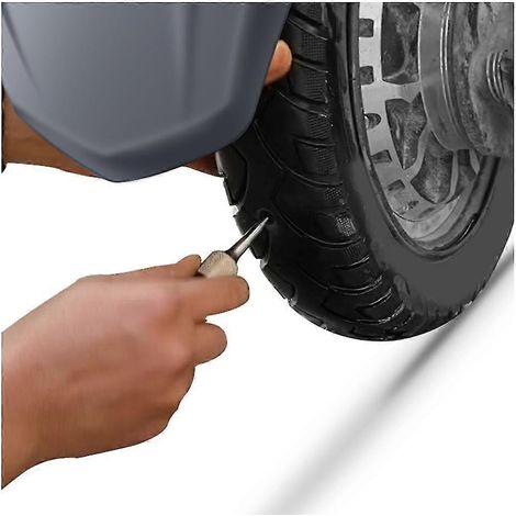 Kit de réparation de pneus de voiture et moto en 7 pièces avec outils pour bouchons de roue et embouts de sonde à bouchon champignon (1/5)