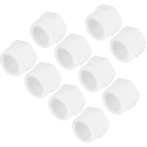 10 Pièces Raccord de Tuyau en Pvc G3/4" Mâle Vers G1/2" Femelle (1/5)
