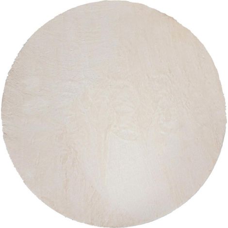 Tapis Imitation Fourrure "Automne" 118cm Blanc (1/3)