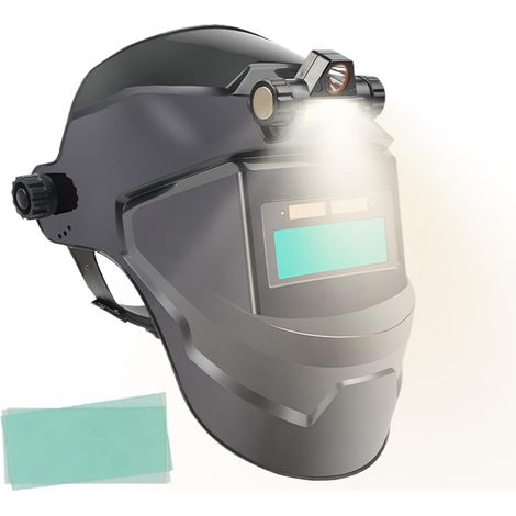 Casque de soudage à obscurcissement Automatique - Protection Solaire pour soudage et meulage,Casque pour Soudure de tuyaux - Usage agricole, Domestique, Industriel et Chantier (1/5)