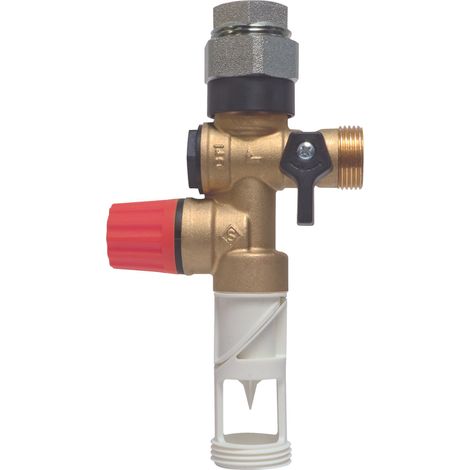Groupe double sécurité inox orientable + raccord diélectrique pour eau agressive (1/2)