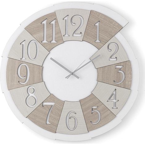 Orologio rotondo da parete legno laminato D30 cm BRC - SPICCHIO