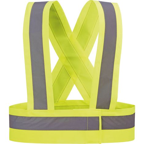 Bretelles haute visibilité Couleur jaune fluo HVT Taille XL JUBA (1/3)