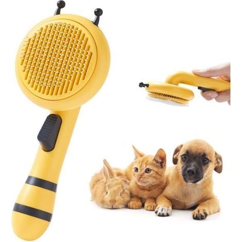 1Pcs Brosse Chat Chien Pour Animaux de Compagnie,Peignes de Massage Pour Chats et Chiens à Poils Courts,Moyens et Longs (1/4)
