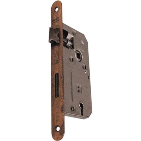 SERRATURA PATENT BRONZATA 35 BORDO TONDO "BONAITI" (1/2)