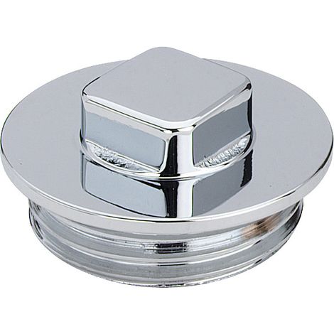 Viega bouchon 108472 G 3/8, laiton chromé, avec carré