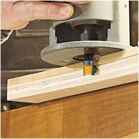 4 Pcs 6mm Routeur de Fraise à Bois Fraise a Copier Tige Affleurant Cutter Copie Routeur Routeur Routeur Rainure Cutter Tige Coupe Acier (1/4)