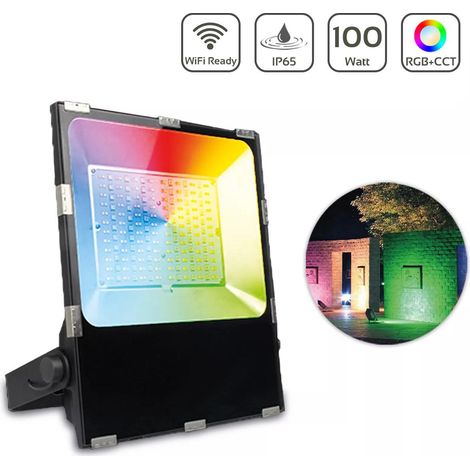 MiBoxer RGB+CCT LED Außenstrahler WiFi Farbwechsel Fluter - Ausführung: 100W FUTT07 (1/5)