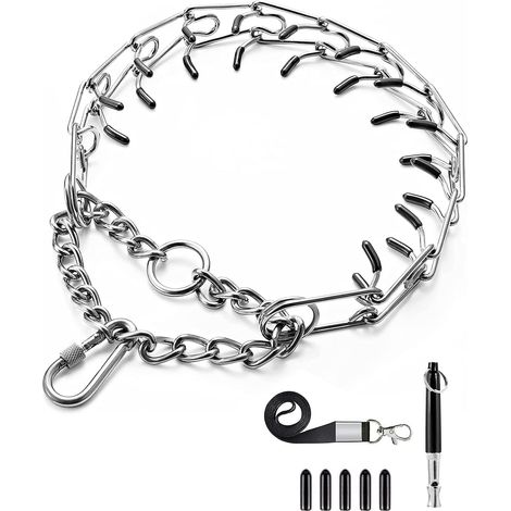 Collier de Dressage à Griffes pour Chien,Chien Collier Étrangleur Réglable détachable,Métal Collier de Dressage Réglable pour Gros Chien Animal Domestique (Medium, A) (1/5)