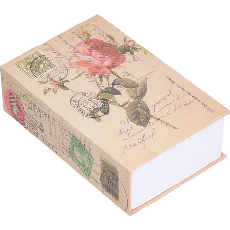 Mini tirelire avec doublure en acier inoxydable, coffret coffre-fort en forme de livre, idéal pour la maison ou le bureau.
