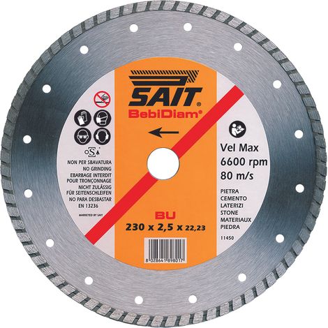 Sait DISCO DIAMANTATO BEBIDIAM DD-BU Ø mm. 115x1,9x22,23