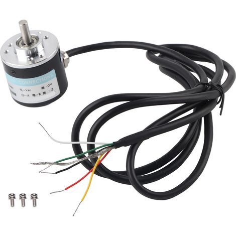 Encodeur photoelectrique ABZ 3 phases DC5‑24V à arbre plein pour automatisation de bureau, 600 impulsions (1/5)