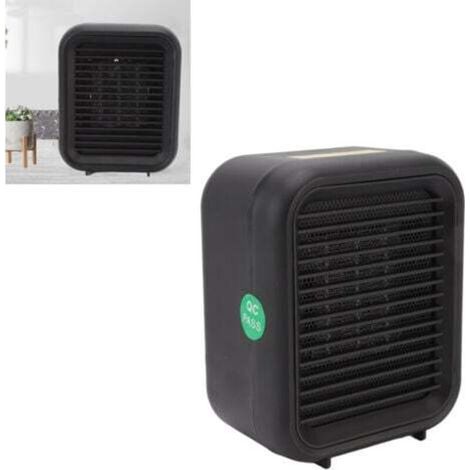 Réchauffeur d'air électrique 800W, petit chauffage en céramique noir, conception Anti-renversement, ABS, pour maison et bureau, prise ue, 220-240V (1/4)