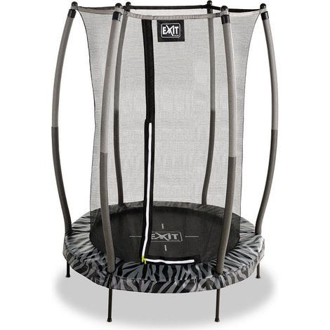 EXIT Tiggy junior Trampolin mit Sicherheitsnetz ø140cm - schwarz/grau (1/5)