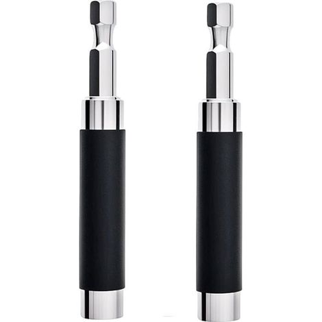 Lot de 2 supports de tournevis magnétiques évolutifs de 80 mm, porte-embout de tournevis, adaptateur de tige de guidage (1/5)