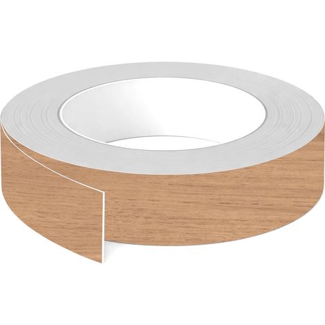 1x Bande de chant ABS sans colle 43 mm x 5 m épaisseur 0,8 mm facile à appliquer bricolage étagère meuble panneau plan de travail bois stratifié, Noyer Parona (1/3)