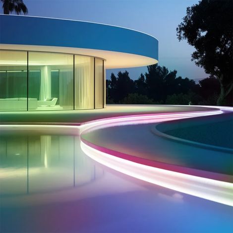 Luminaire aigostar led strip solaire 30W RGB extérieur (1/3)