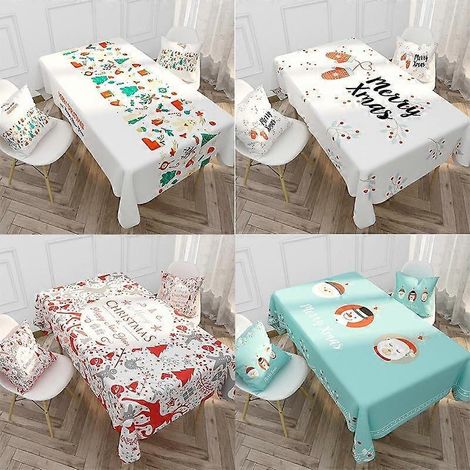 Nappe imperméable rectangulaire pour table basse, salon, salle à manger, décoration de mariage ou de fête. (1/2)