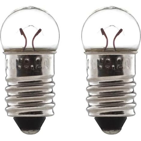 2x Ampoule E10 24V 3W camion fourgon voiture tracteur véhicule agricole réparation changement éclairage lumière