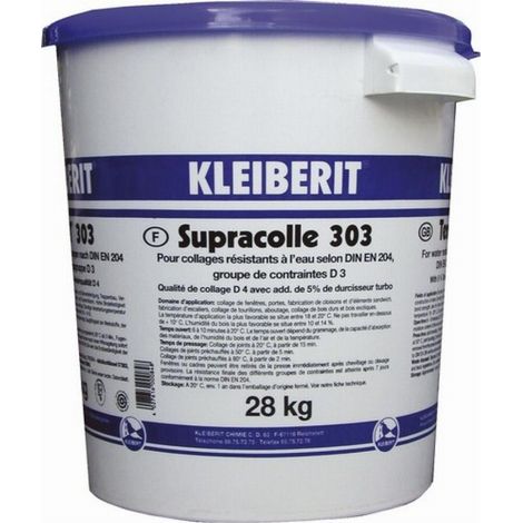 KLEIBERIT 303.0 Vinylkleber D3/D4 - Eimer 28kg mit Membrane für Ventil - 303.0.3005
