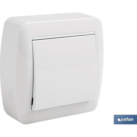 Interrupteur de Surface modèle Atlantis 10a blanc