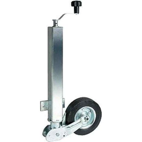 Imline – Roue jockey automatique 60mm – Charge maximale 250 kg – Acier galvanisé – Entraînement automatique pour remorques et caravanes (1/2)