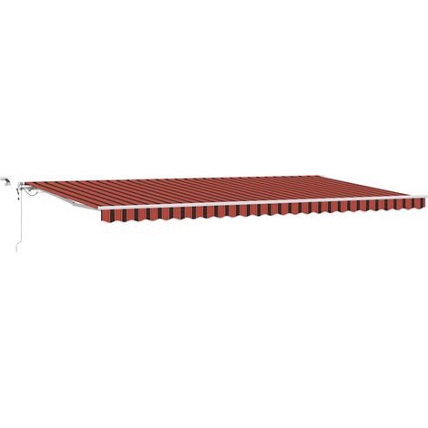 Maison Exclusive - Tenda Retrattile Arancione e Marrone 600 × 300 cm